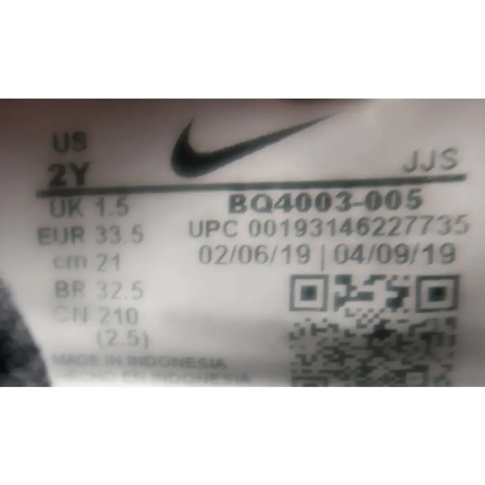 Nike Shoes Kids 2Y React Presto GS Sneakers Black Athletic Trainer Casual Youth